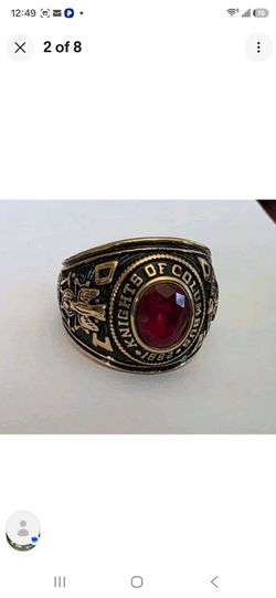 Knights of columbus stainless steel ring size 14.  Other colors amd sizes available
