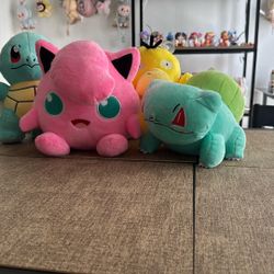 Pokemon Plushies And Window Hangers