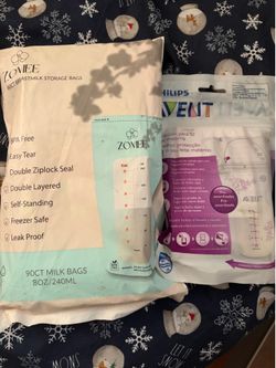Milk storage bags