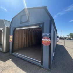 12x32 Lofted Garage – Ready for Delivery