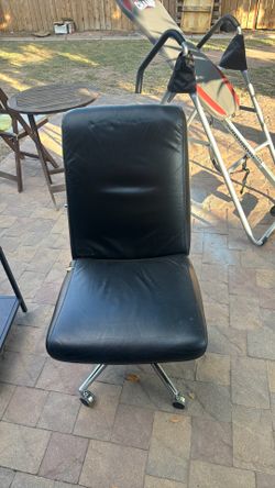 Office chair - Black Faux Leather