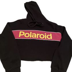 Polaroid Crop TopHoodie Size Medium 