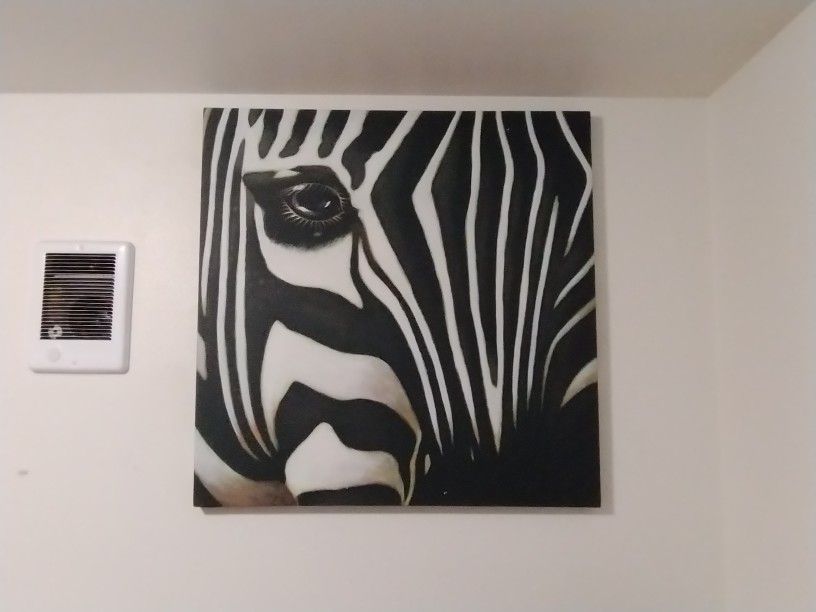 Zebra Canvas Painting