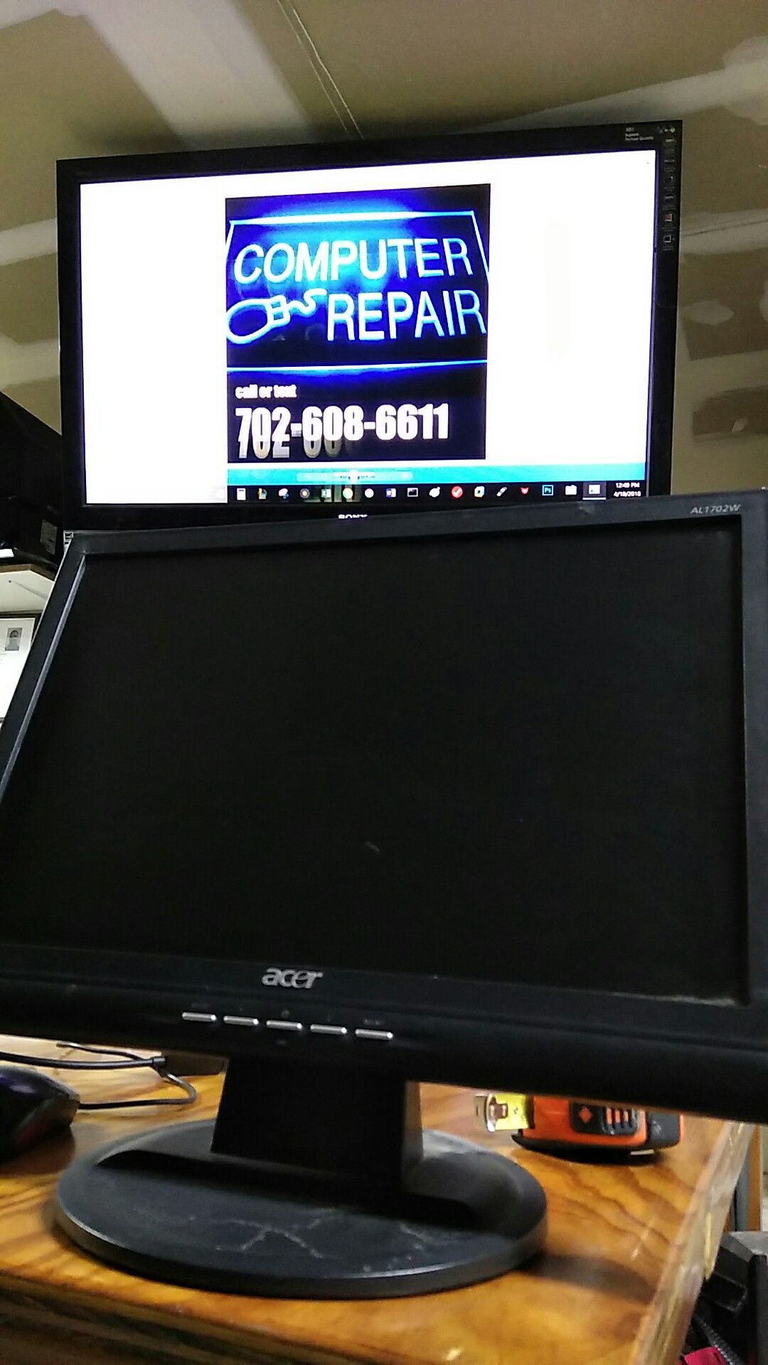 Acer Al1702w widescreen monitor