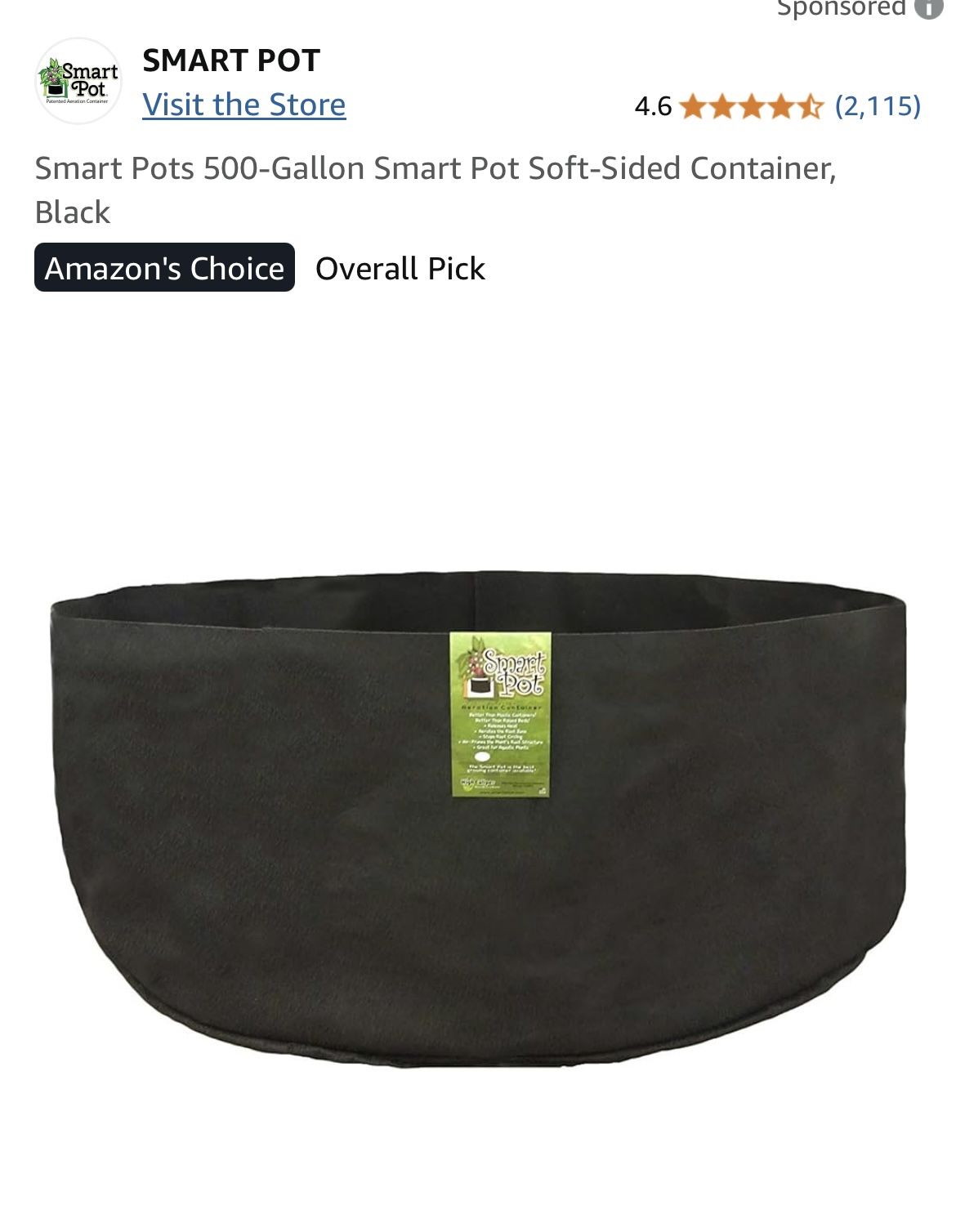 Grow bag 500 Gallon - Smart pot
