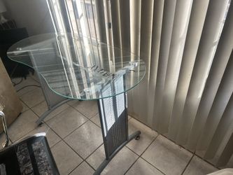 Glass desk
