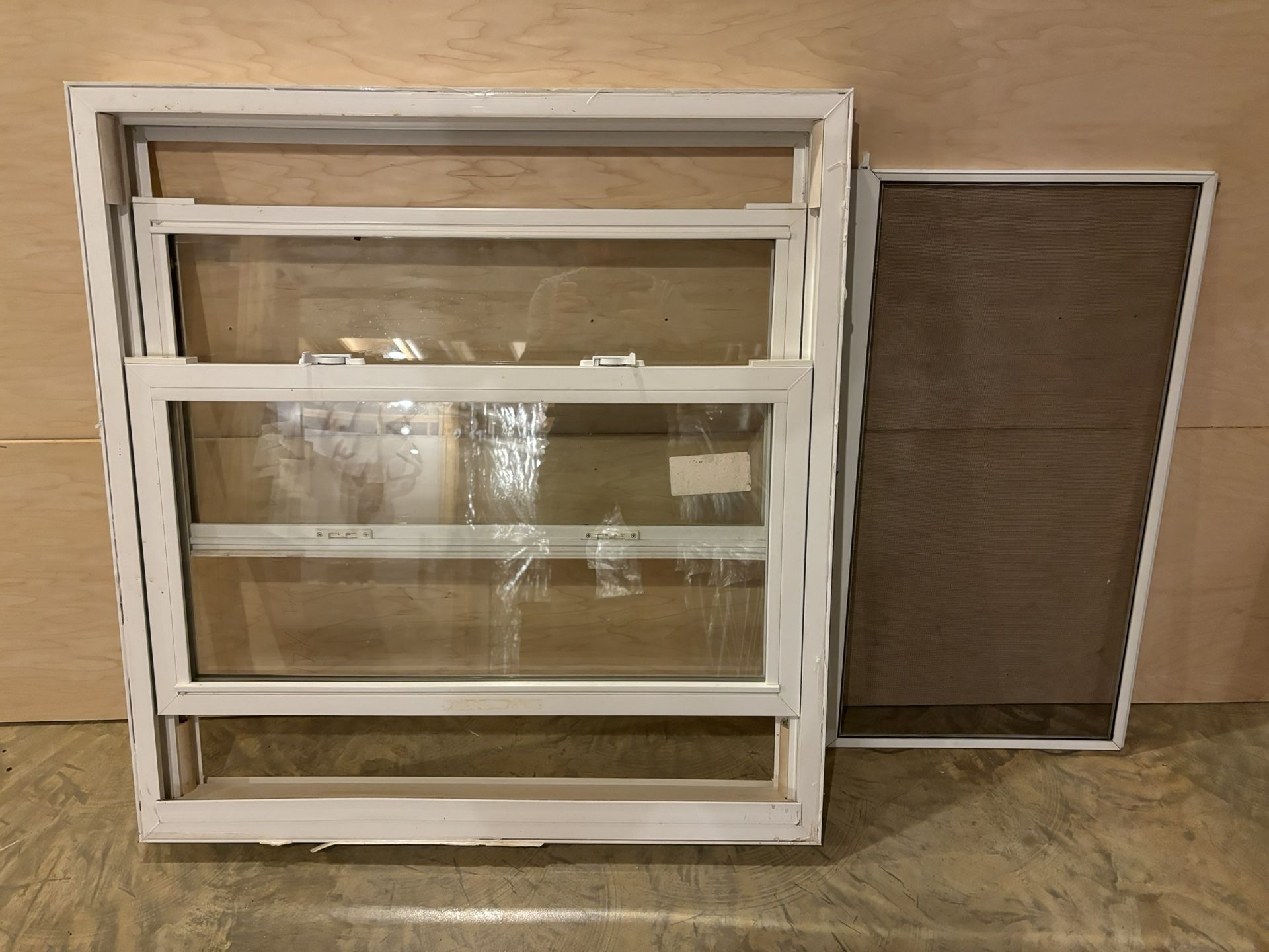 Double Hung White Vinyl Window