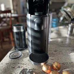 Nespresso Coffee Machine + Milk Frother +  Reusable Stainless Steel POD