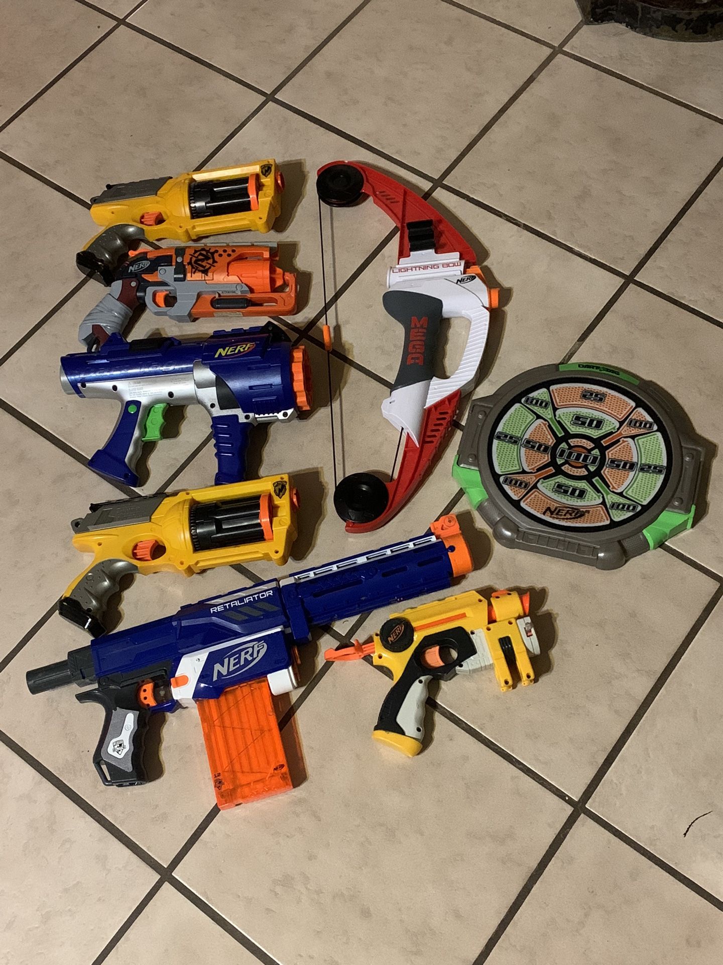 Lot of 9 Pieces of Nerf