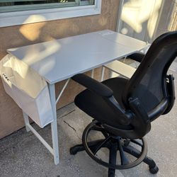 IKEA Desk + Chair 