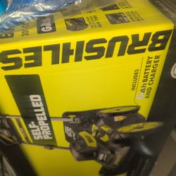 Ryobi BRAND NEW 40V Brushless 20 in. Cordless Walk Behind Self-Propelled Lawn Mower 6.0 Ah Battery