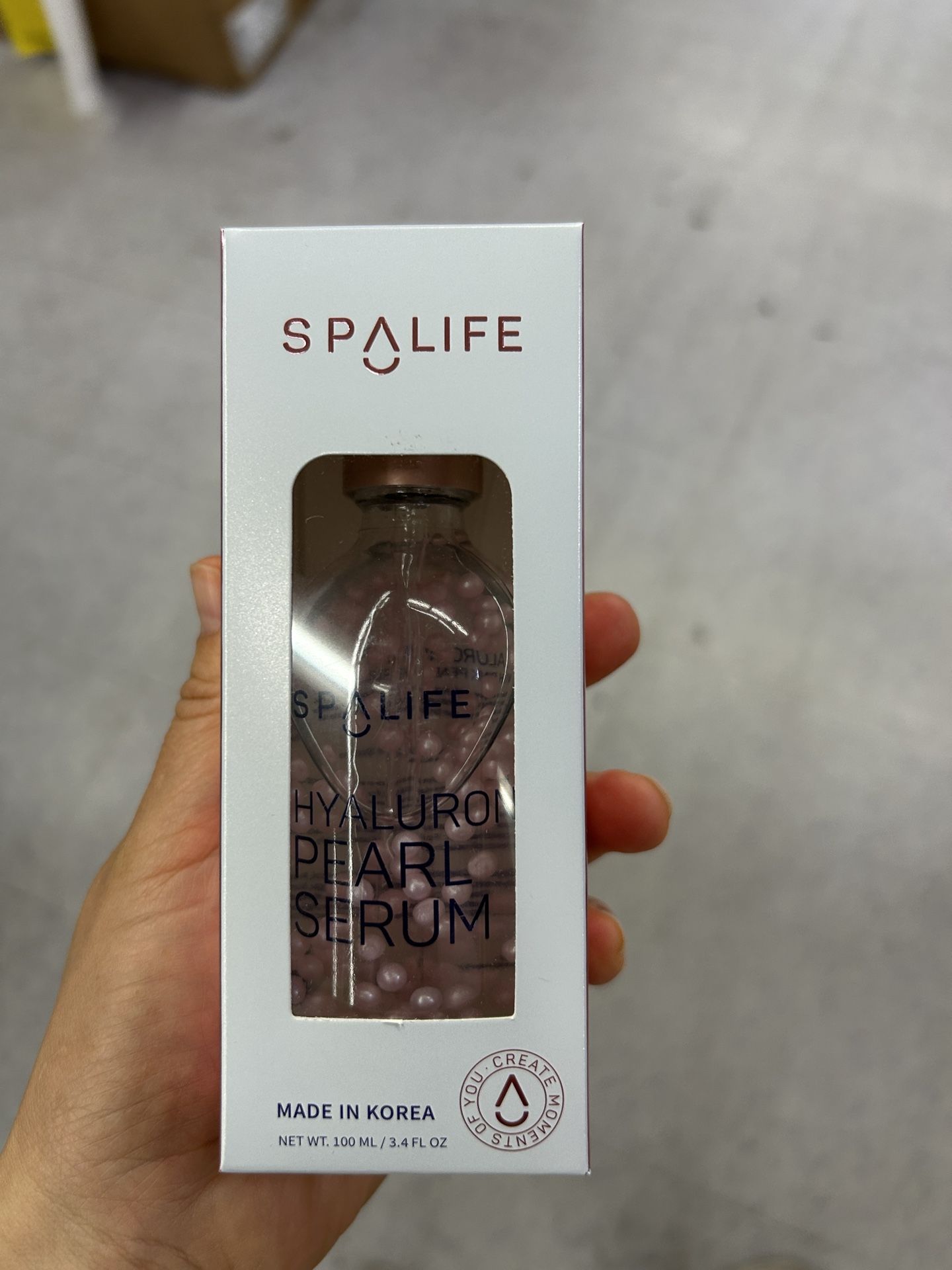NWT SpaLife Hyaluronic Pearl Serum with pink pearl capsules 3.4 fl oz