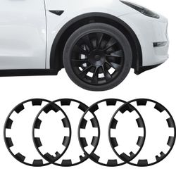BASENOR Tesla Model Y 20 Inch Wheel Rim Protector ABS Rim Guard Rim Hubcap Cover Car Protection Tire Trim Rings for Model Y Exterior Accessories  New 