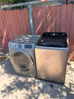 Washer and electric dryer