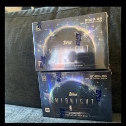  25-26 (2) Topps Midnight NBA Basketball Hobby Box SEALED IN HAND
