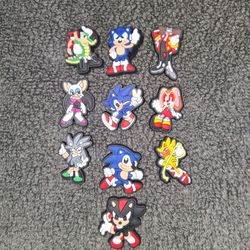 Sonic Croc Charms 