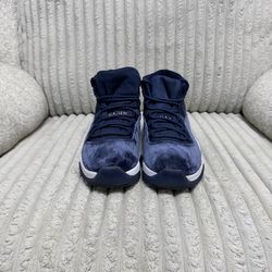 Navy blue and Whitw Jordan 11’s