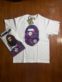 BAPE White Graphic T-Shirt – Men’s