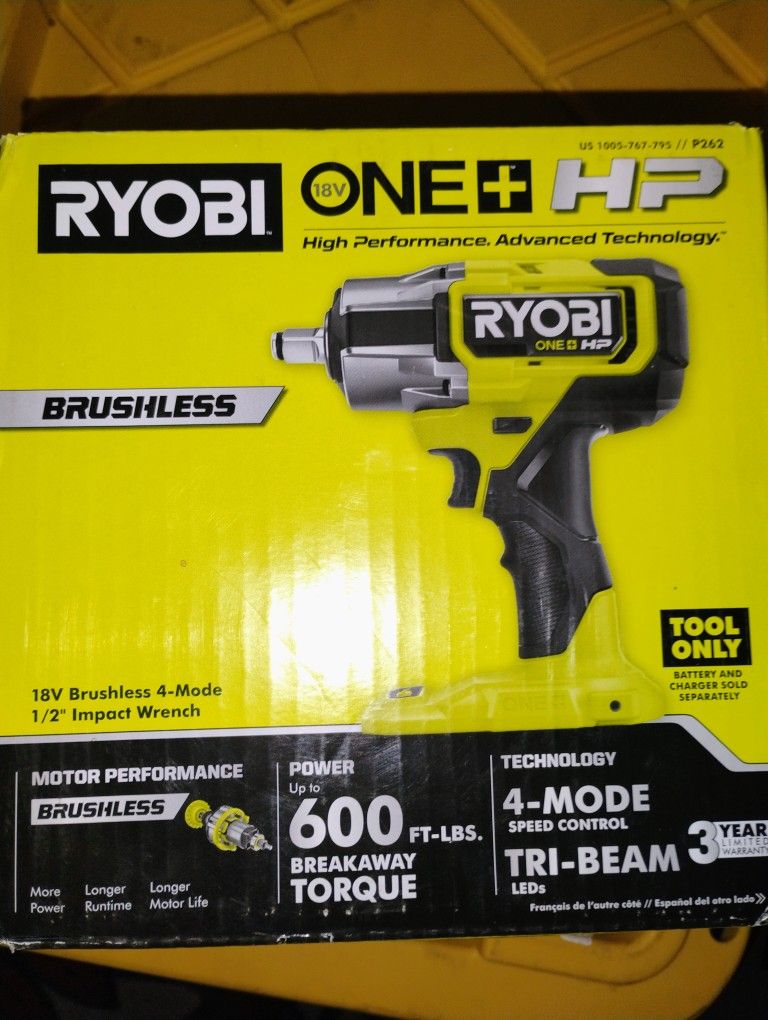 Ryobi Brushless Impact Wrench 18v