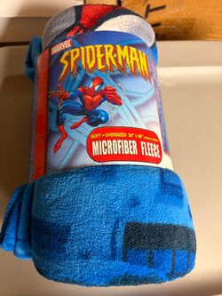 VTG 2006 Marvel Spider-Man Oversized Microfiber Fleece Throw Blanket 50x60 New