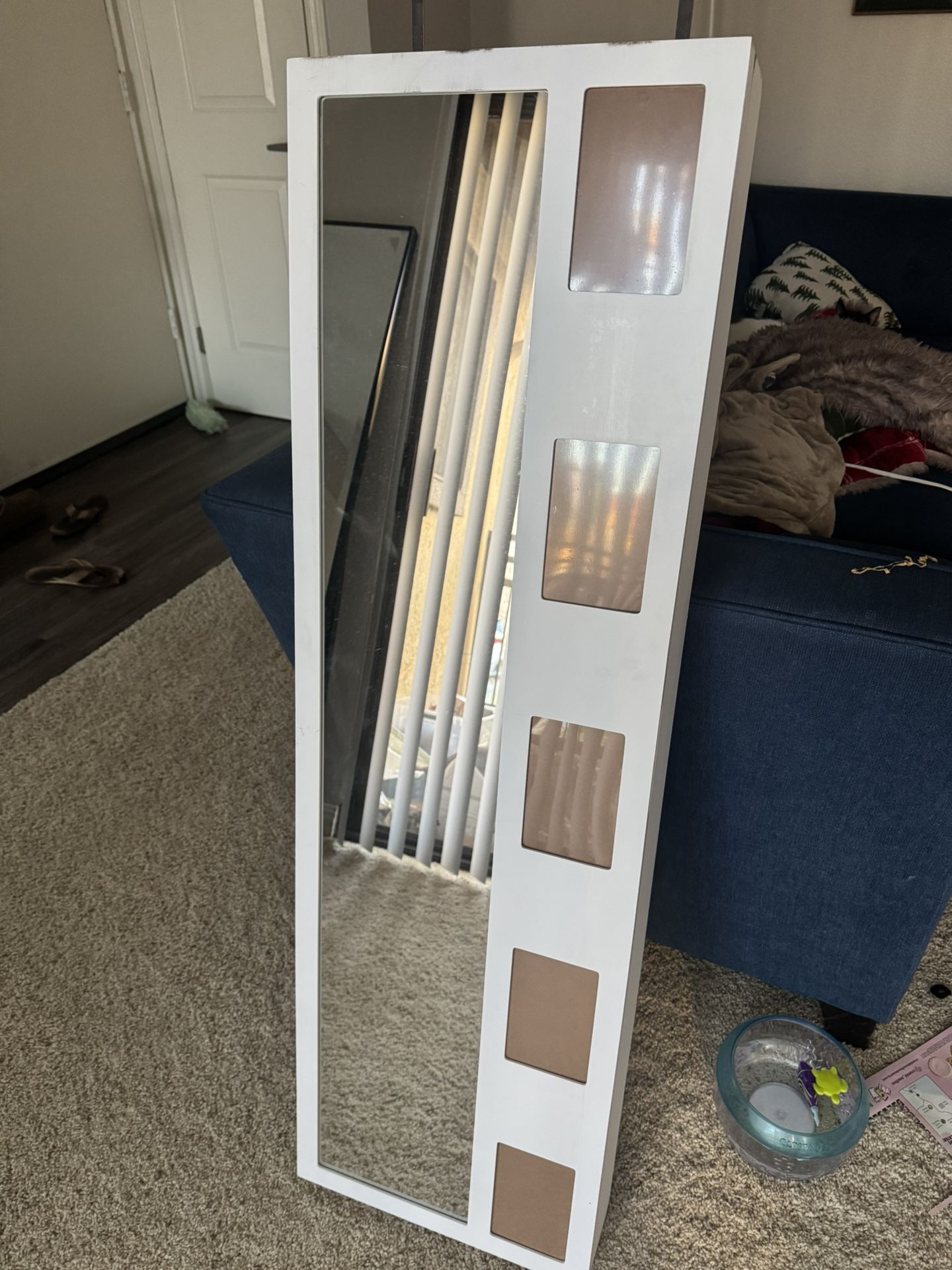 Over Door Mirror With Storage