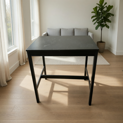 Black Wood Dining Table – Good Condition, 46.5 x 29.125 in - Lexington, KY
