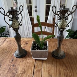 23Inches Tall  Heavy Candle Holder 