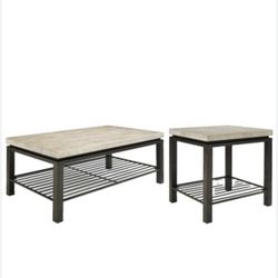 Luxury Stone Coffee Table & End Table Set