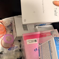 Baby Items… Spectra Pump.. Bags For Milk, Bottle, Bottle Warmer, Blankets, Toddler Mattress