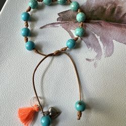 Adjustable Stone Balls Bracelet 