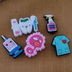 5 Dentist Medical-Themed Jibblits For Crocs / Crocs Charms