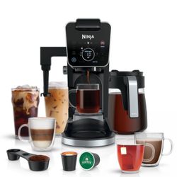 New! Ninja DualBrew Pro Specialty Coffee System, Single-Serve, Pod, and 12-Cup Drip Coffee Maker - CFP301: Coffee Machine with Frother, 60 oz Capacity