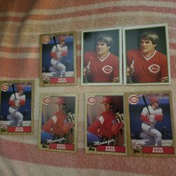 Pete Rose Card Lot