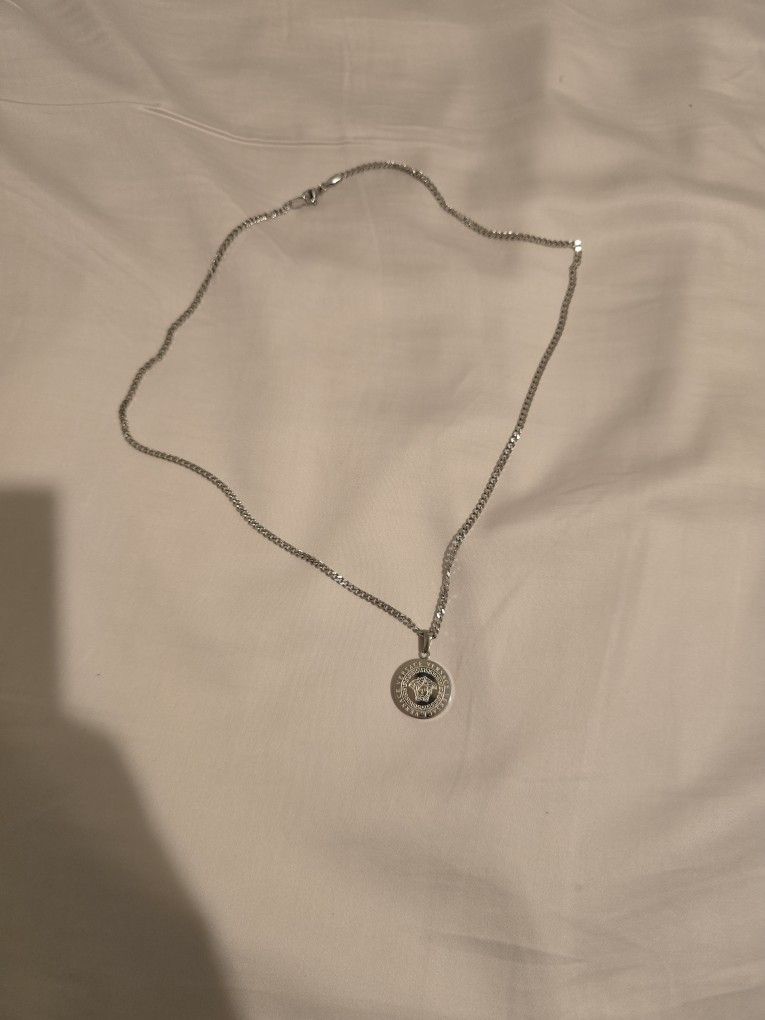 Versace Pendant Necklace Silver