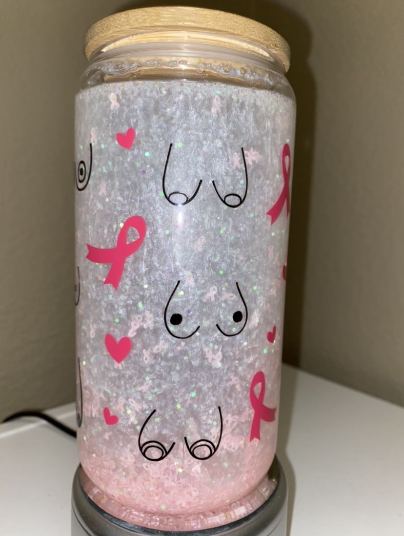 Breast Cancer Snowglobe