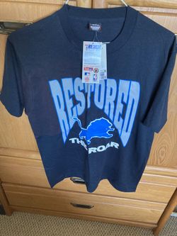 Detroit Lions “ Restored The Roar ” Unique Vintage 1993 Trench Tshirt