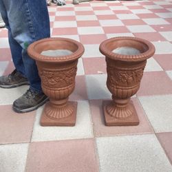 New Flower Pots Made Out Of Cement Perfect Gift 