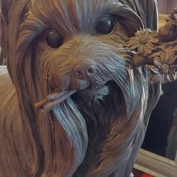 Garden life size Yorkie 14 inch 
