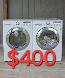 LG WASHER 4.5cuft  AND ELECTRIC DRYER 7.4cuft. WORKS PERFECT WITH 45 DAYS WARRANTY