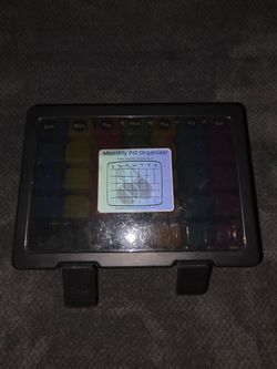 Monthly Pill Organizer 7-Day Weekly Case