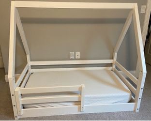 Toddler Bed with house canopy