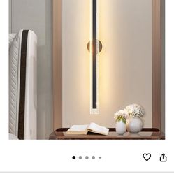 Modern Black LED Wall Sconce 31.5in Dimmable