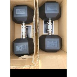 New in Box Rep Fitness Dumbbells-75lbs Cash or Zelle
