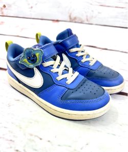Nike Boys Court Borough Low 2 DM1472-400 Blue Casual kids Shoes Sneakers Sz 13c
