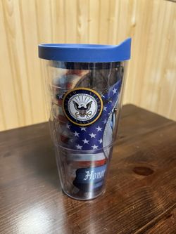 US Navy Tervis Cup + Silicone Straws
