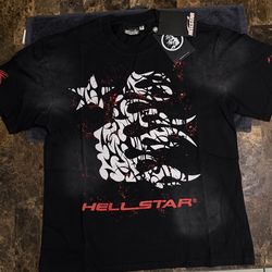 Hellstar Brain Star Tee - Black/Red - Size M