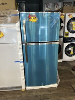 Frigidaire Top Freezer Refrigerator 3 Colors Available Stainless Steel- White & Black (Take It Home In Payments/Llevalo A Casa En Pagos)