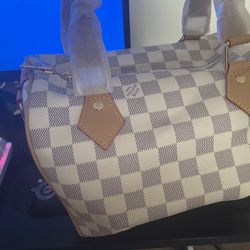 Louis Vuitton Speedy Bandouliere 25 Damier Azur WOMEN'S Messenger Bag