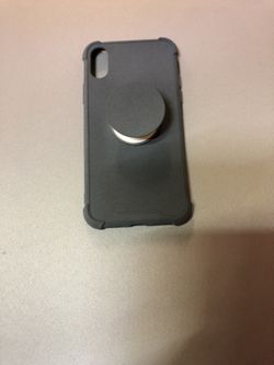 IPhone X Soft Case w/ Pop Up Button (slightly used)
