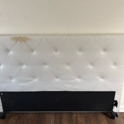 Twin Headboard And Frame With Matress 